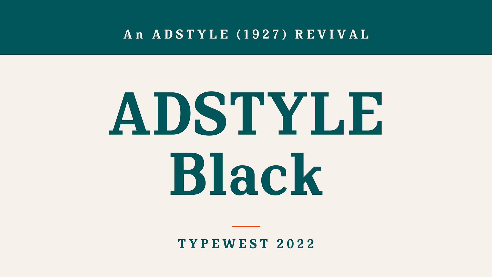 Display of Adstyle Black typeface with bold slab serif features
