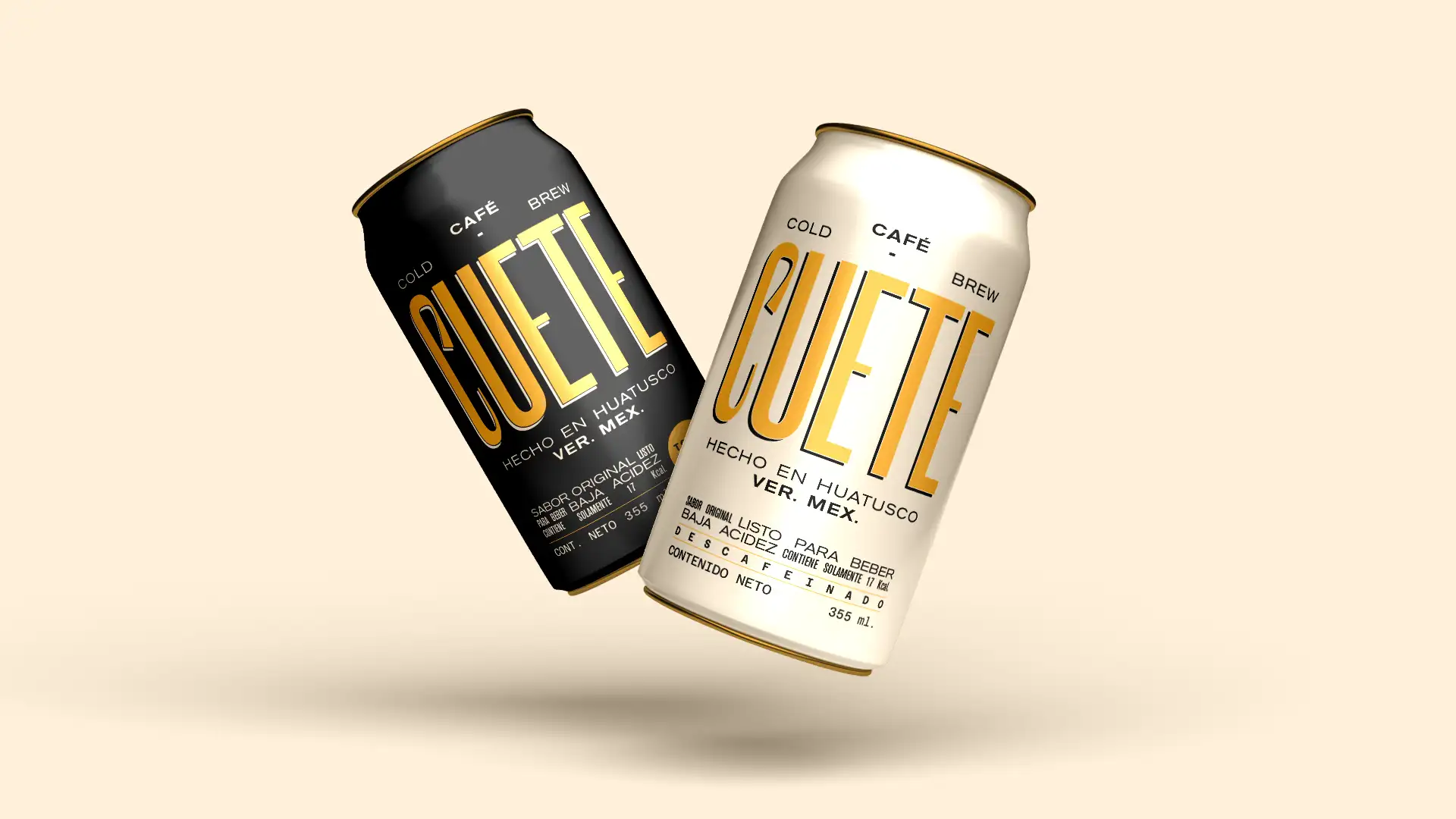 Cuete cold brew flavor lineup showing label variety