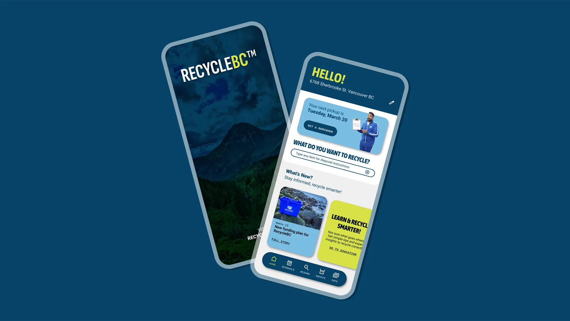 Cover image for Recycle BC app redesign presentation