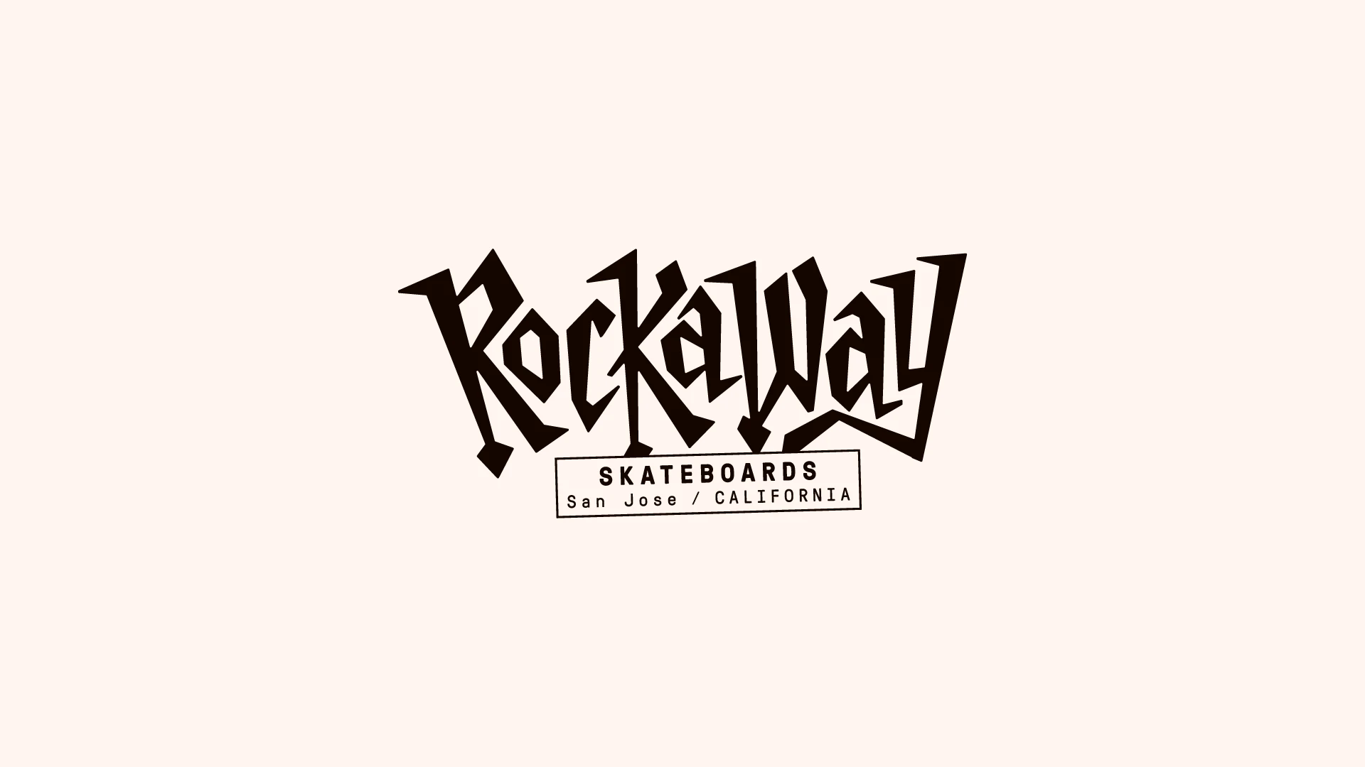 Custom wordmark design for Rockaway